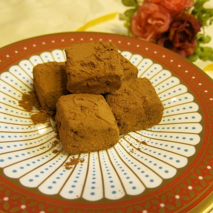 はったい粉入り生チョコ＊麦チョコ風味